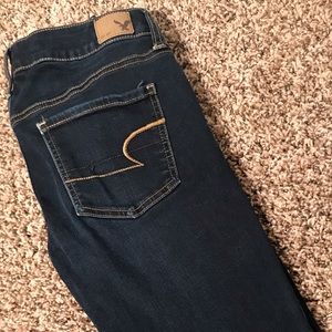 American Eagle Dark Wash Jegging Long Jeans